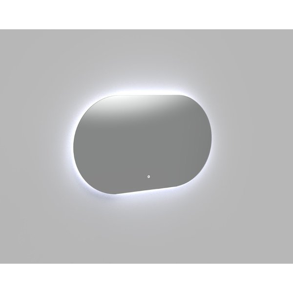 Badkamer LED spiegel Ovaal 100x70cm horizontaal Touch schakelaar 4200K