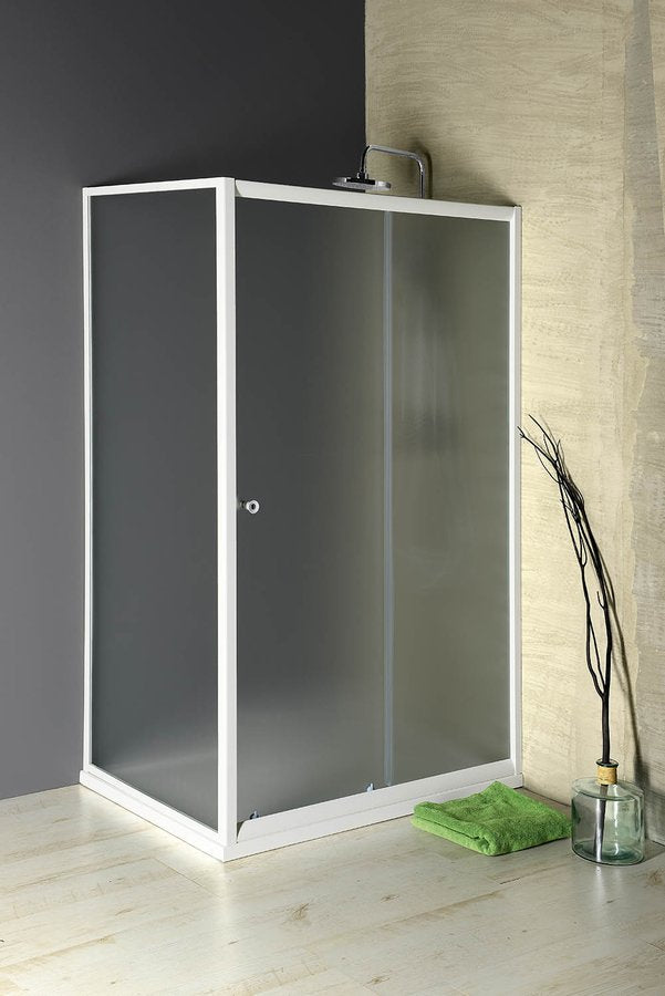 zijwand 90x195cm matglas tbv Amadeo schuifdeur