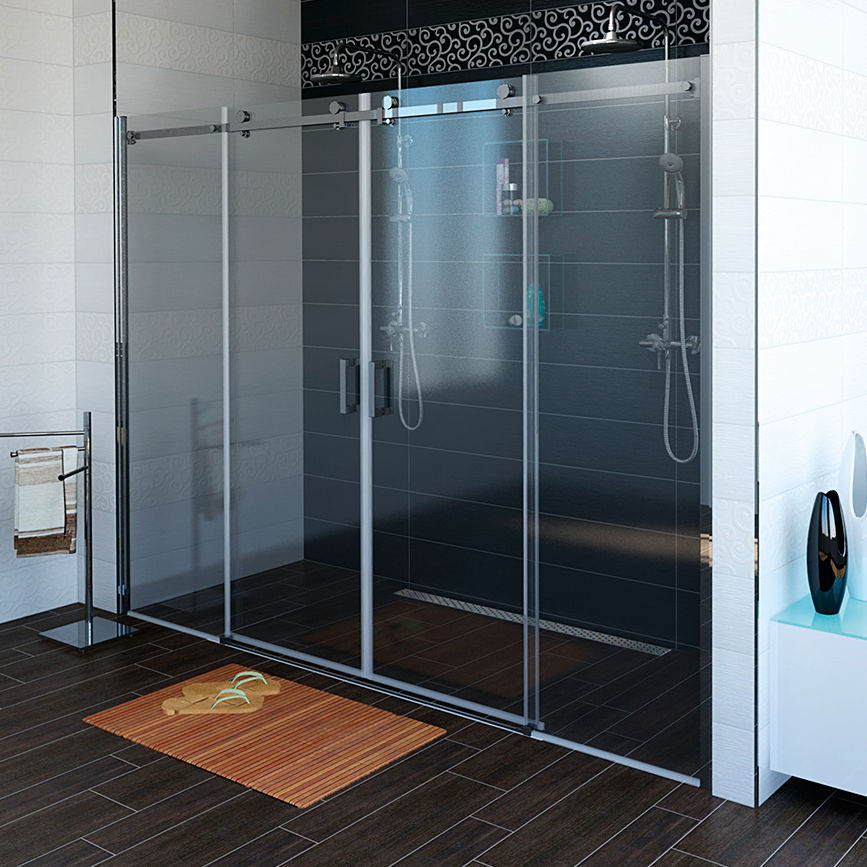 Douche nisdeur Dragon 180x200cm veiligheidsglas antikalk