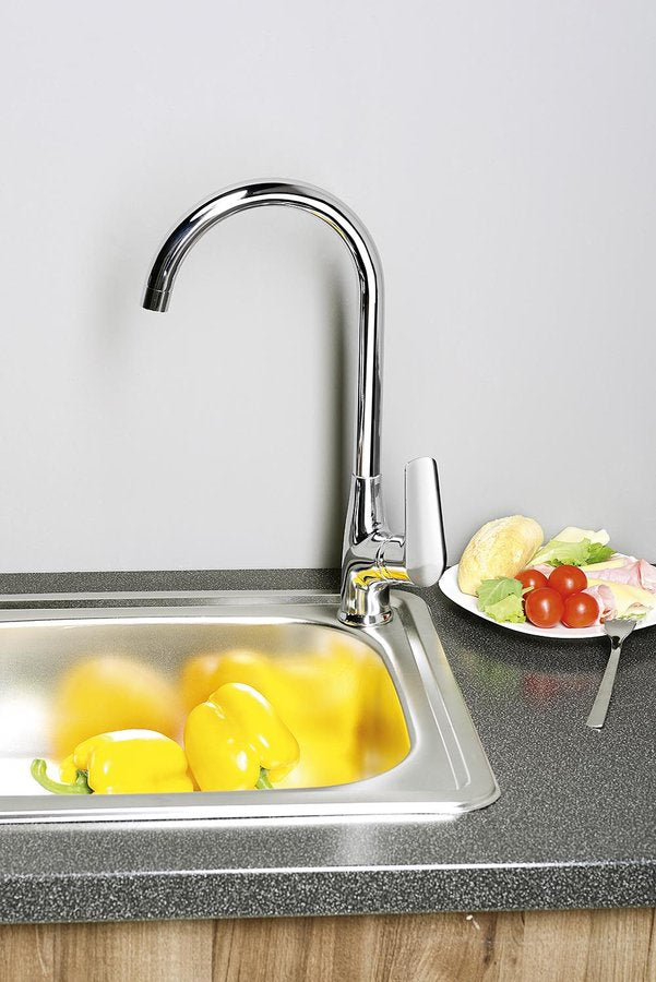 Keukenkraan met draaibare uitloop Aqualine Lotta chroom