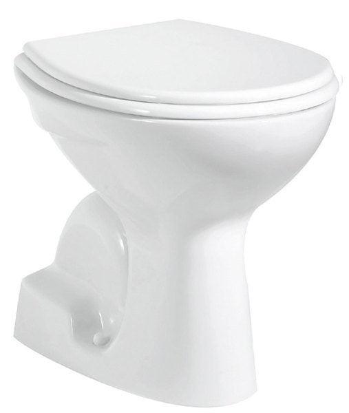 Staand Toilet Keramiek Glans Wit Creavit TP340 AO Aansluiting