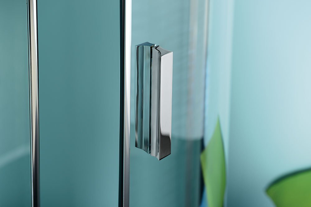 Douchecabine vierkant met draaideur Zoom Line chroom