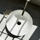 De REA STELLA Gold Brush / White aanrecht keramische wastafel - View 4