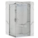 Douchecabine Rea Punto Chroom vierkant antikalk