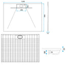 Douchebak Rea Bazalt Long White 90x120  - View 9