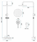 Doucheset REA Savio Led Black - View 9