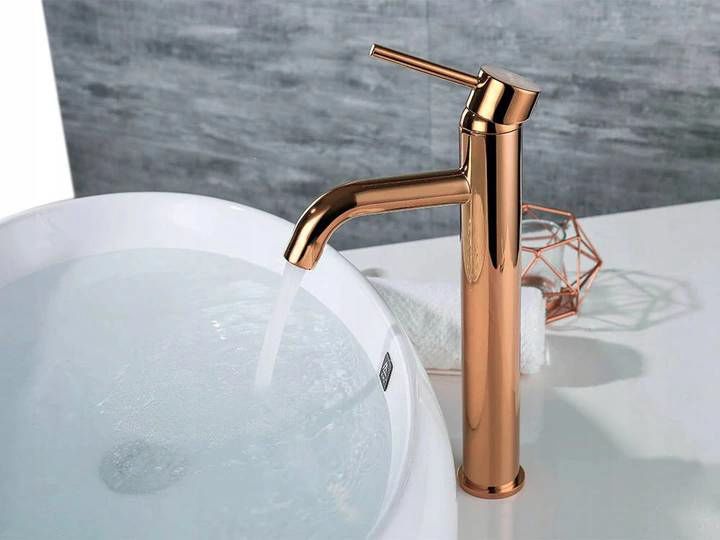 Wastafelkraan Rea Lungo Rose Gold High - View 3