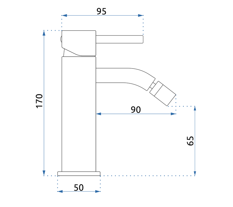 Bidetmengkraan Rea Lungo Black Metalic - View 5