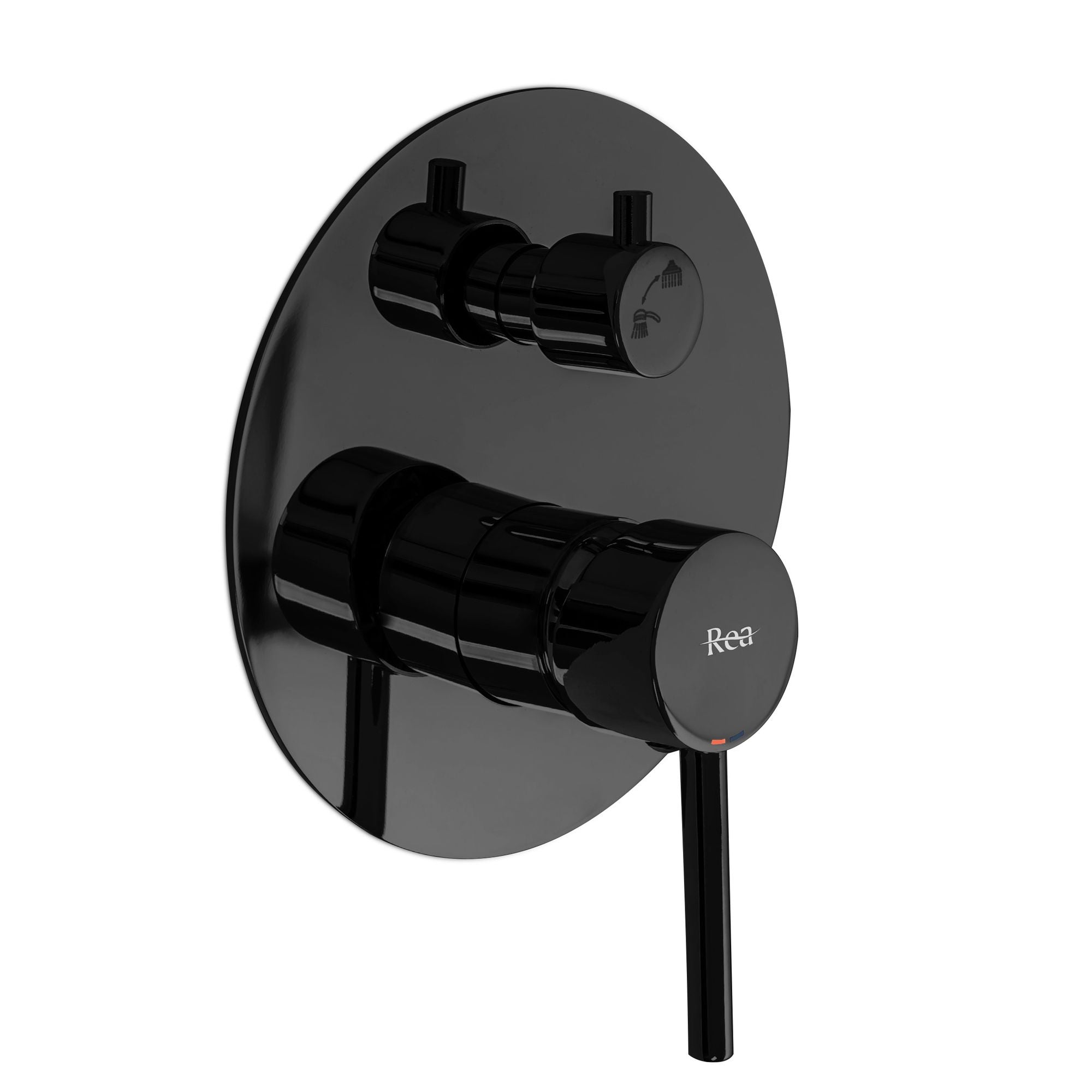 Inbouw Regendoucheset REA Lungo Mat Zwart Metallic + Box