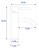 Wastafelkraan Rea Graf Black Low - View 3