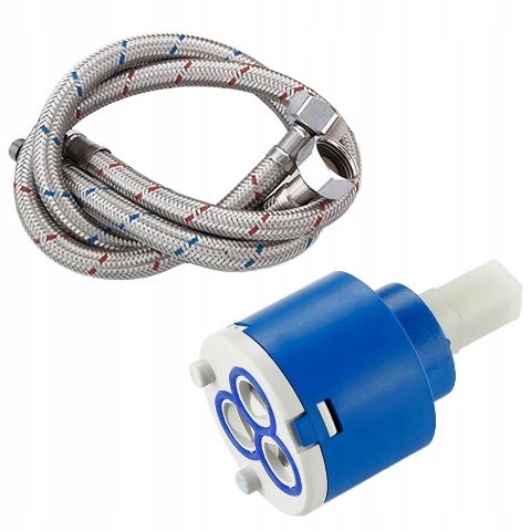 Wastafelkraan Rea Polo White/Chrom Low