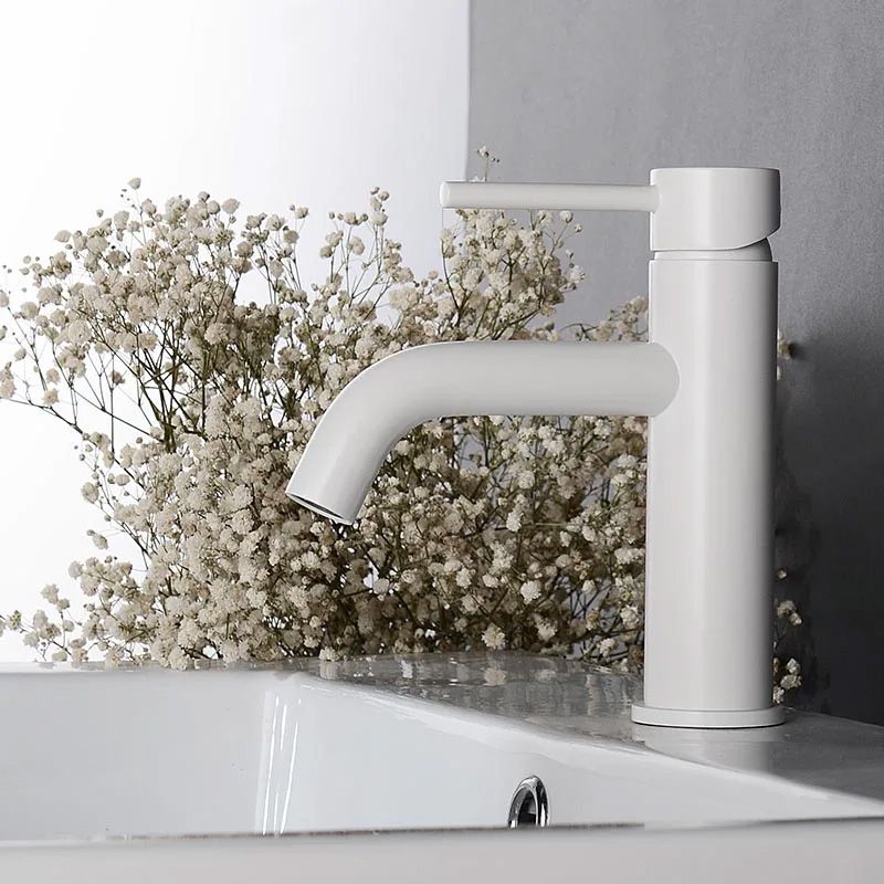 Wastafelkraan Rea Lungo White Low