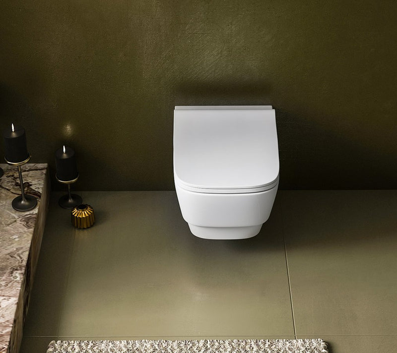 Wandtoilet Bello 35,5x53cm Wit Randloos