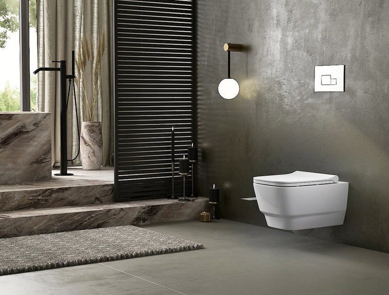 Wandtoilet Bello 35,5x53cm Wit Randloos