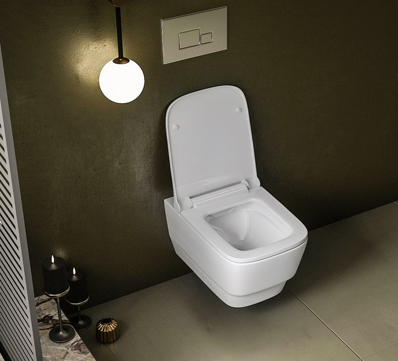 Wandtoilet Bello 35,5x53cm Wit Randloos