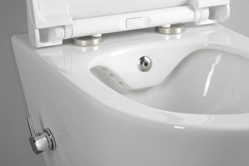 Inbouwset voor Rimless bidet toilet Avva Wit Compleet