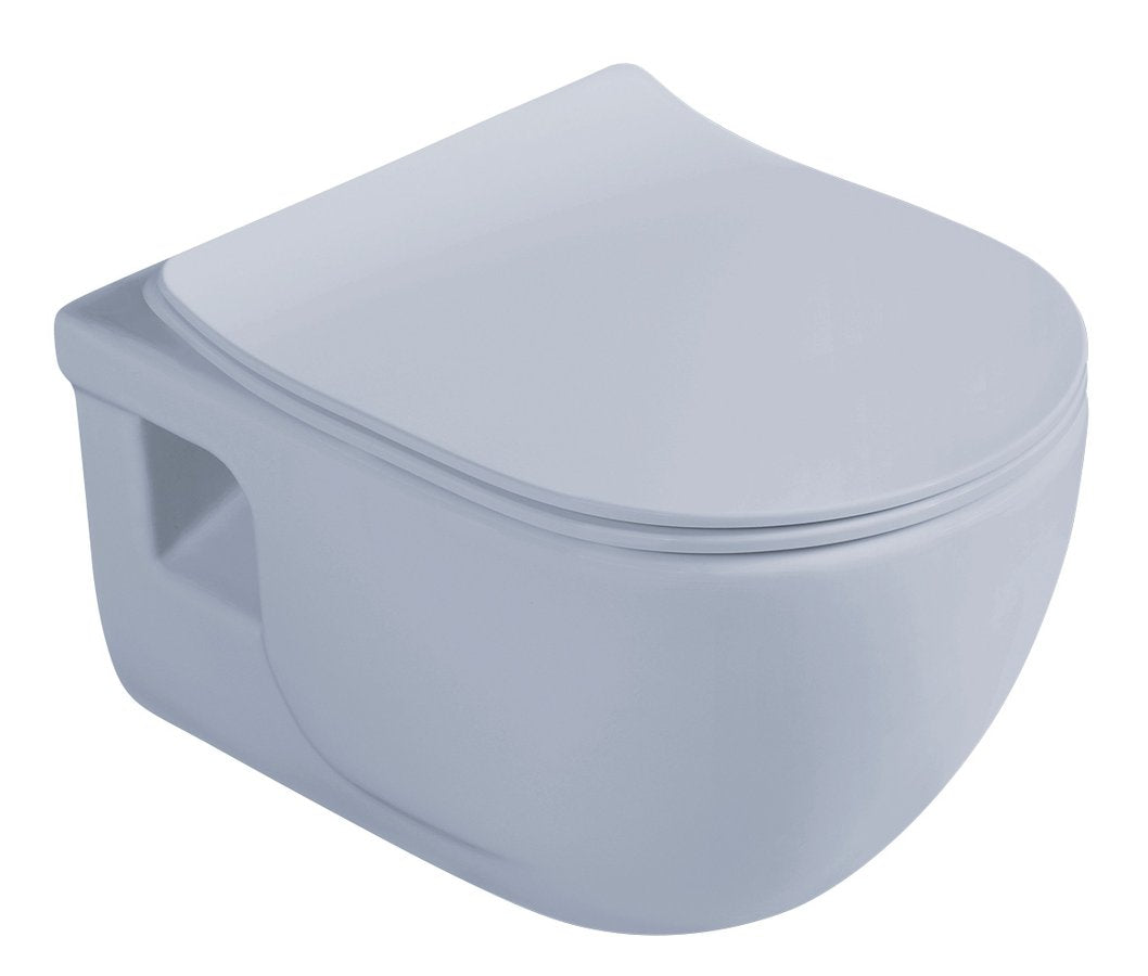 Toiletzitting Brilla Slim Quick Release Softclose Mat Blauw
