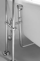 Vrijstaand Bad Regata 175 x 85 cm, Wit, met Pootjes Chroom