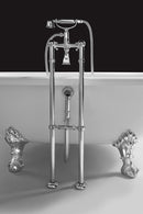 Vrijstaand Bad Regata 175 x 85 cm, Wit, met Pootjes Chroom