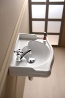 RETRO Keramische Toiletfontein Kraangat Links 41x30cm Wit