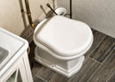 Toiletzitting Retro Softclose, Wit Brons