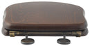 Toiletzitting Retro Soft Close Walnoot/Brons