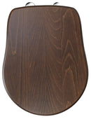 Toiletzitting Retro Walnoot Chroom