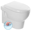 Hangende toiletpot verkort wandtoilet Absolute Rimless 35x50