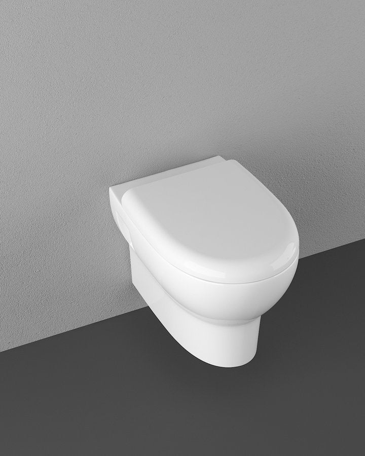 Hangende toiletpot verkort wandtoilet Absolute Rimless 35x50