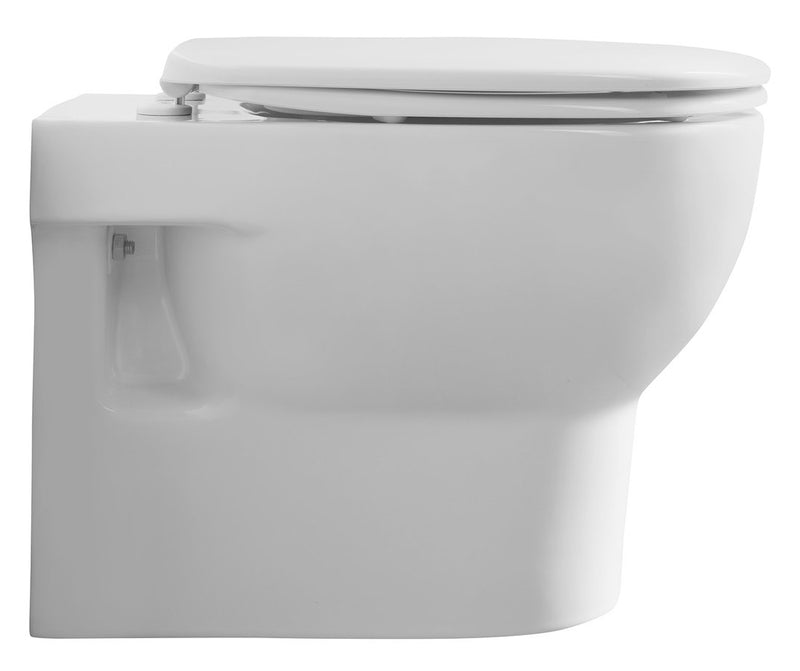 Hangende toiletpot verkort wandtoilet Absolute Rimless 35x50