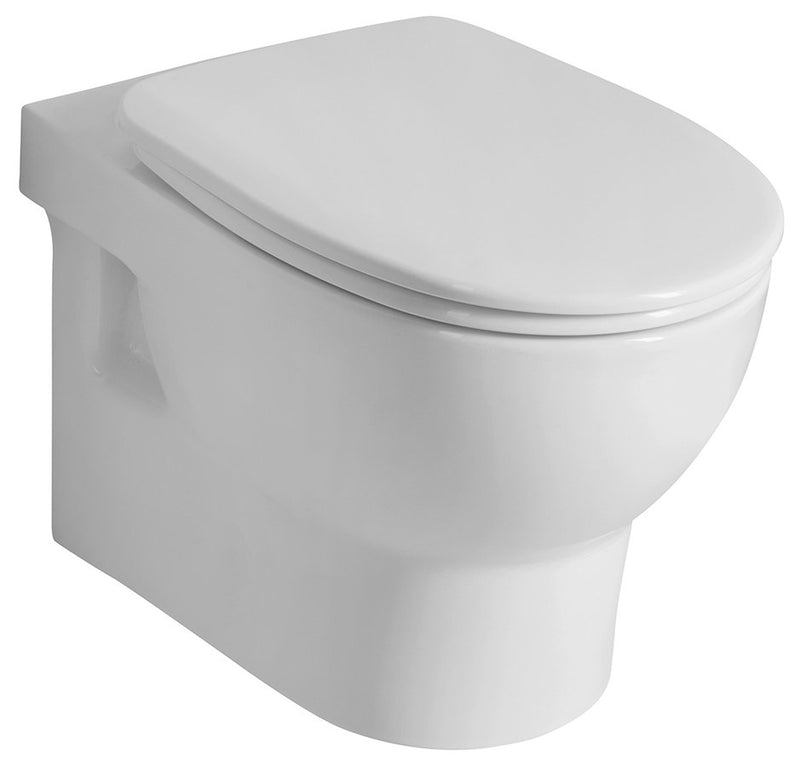 Hangende toiletpot verkort wandtoilet Absolute Rimless 35x50