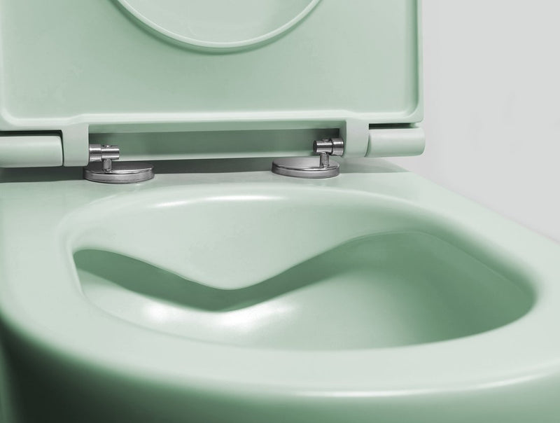 INFINITY Rimless Hangend Toilet 36,5x53cm Mint Groen