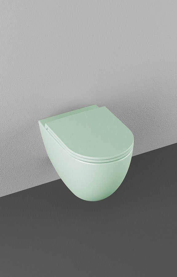 INFINITY Rimless Hangend Toilet 36,5x53cm Mint Groen