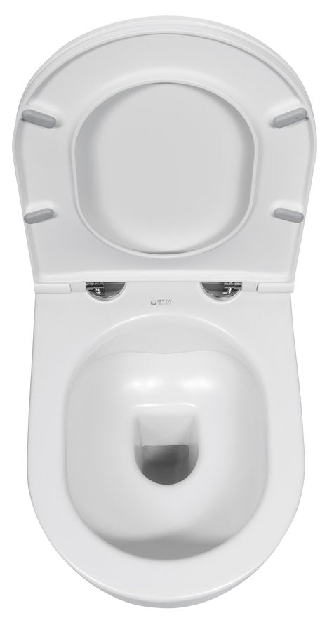 INFINITY Wall-hung toilet, Rimless, 36,5x53cm, white matt