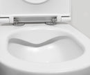 INFINITY Wall-hung toilet, Rimless, 36,5x53cm, white matt