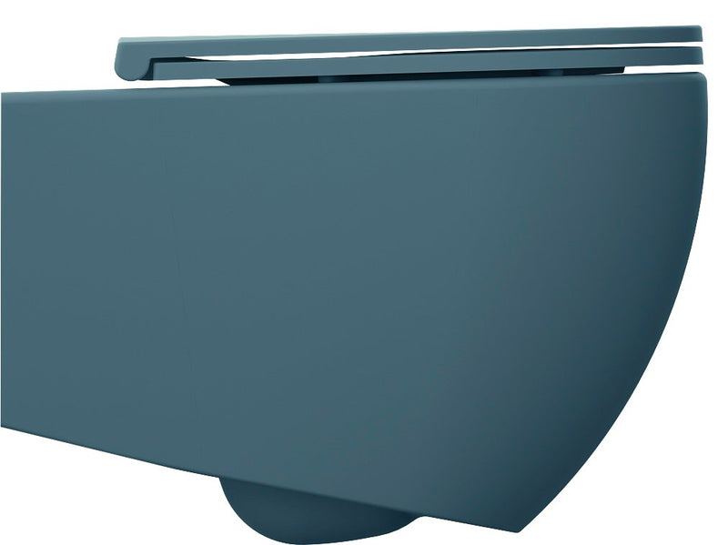 INFINITY Rimless Hangend Toilet 36,5x53cm Mat Groen Petrol