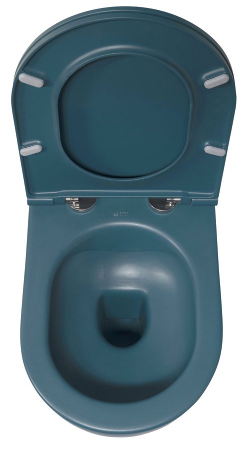 INFINITY Rimless Hangend Toilet 36,5x53cm Mat Groen Petrol