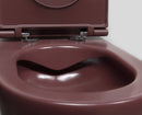 INFINITY Rimless Hangend Toilet 36,5x53cm Bordeaux Rood