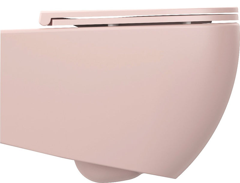 INFINITY Rimless Hangend Toilet 36,5x53cm Zalm rose