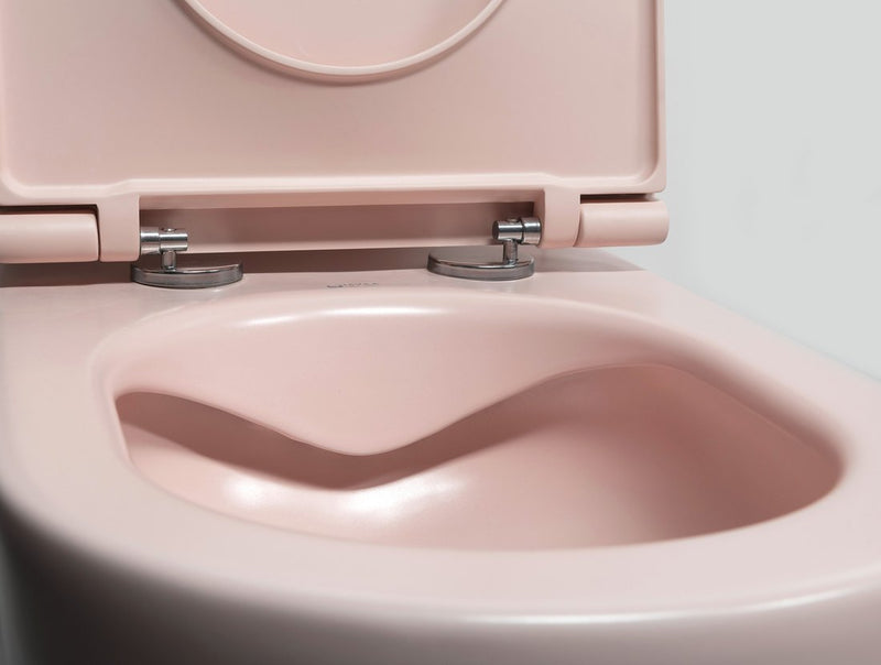 INFINITY Rimless Hangend Toilet 36,5x53cm Zalm rose