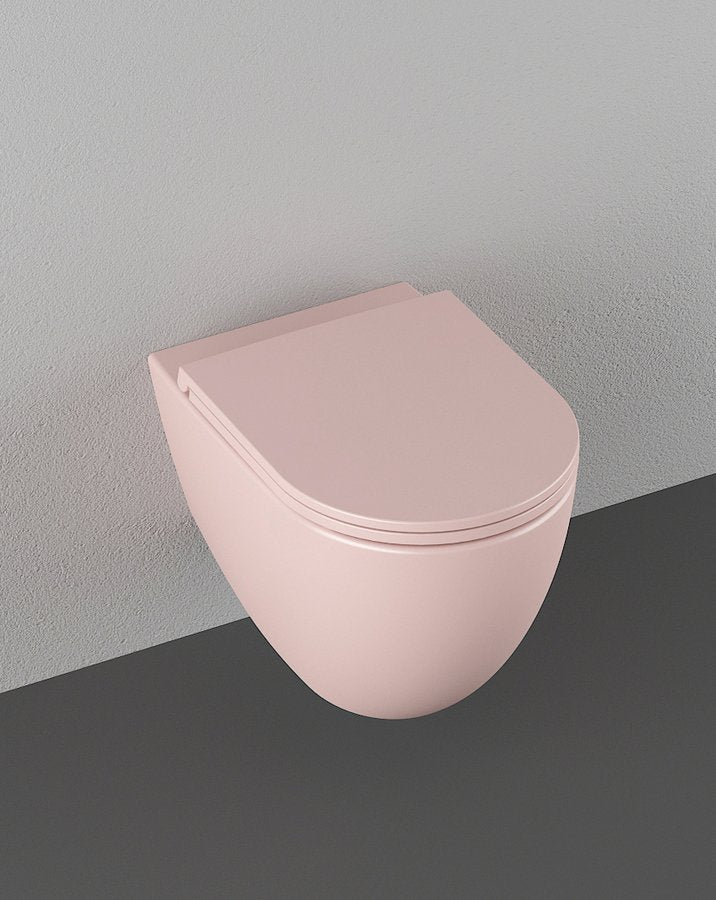 INFINITY Rimless Hangend Toilet 36,5x53cm Zalm rose