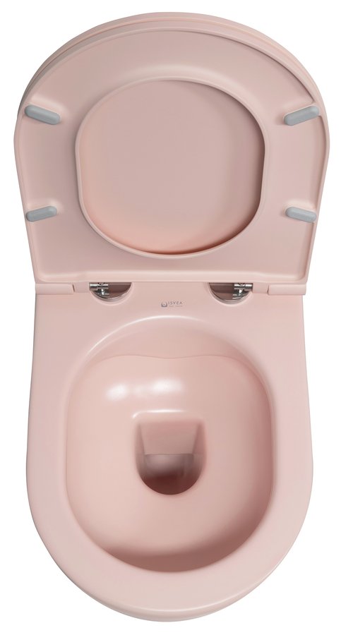 INFINITY Rimless Hangend Toilet 36,5x53cm Zalm rose