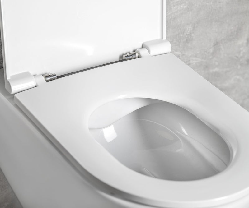 INFINITY Rimless Hangend Toilet 36,5x53cm Glans Wit