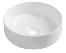 Infinity Ronde Keramische Waskom Voor Opbouw Ø36 Cm Wit