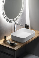 Isvea Infinity Rechthoekig Waskom 50x36 Cm Mat Wit Keramiek