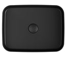 Isvea Infinity Rechthoekig Waskom 50x36 Cm Mat Zwart Keramiek
