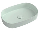 Infinity Ovale Keramische Waskom Voor Opbouw 55x36 Cm Mintgroen