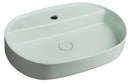 Infinity Ovale Keramische Waskom Voor Opbouw 60x40 Cm Mintgroen