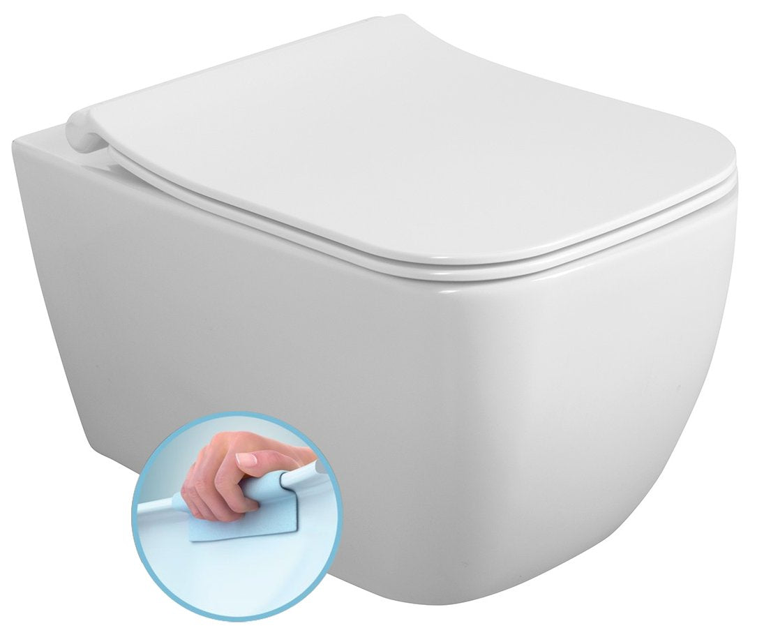 Wandtoilet Vea 34,5X52Cm Wit Randloos