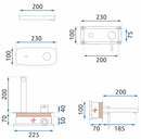 Inbouw wastafelkraan Rea Oval Gold + BOX - View 7